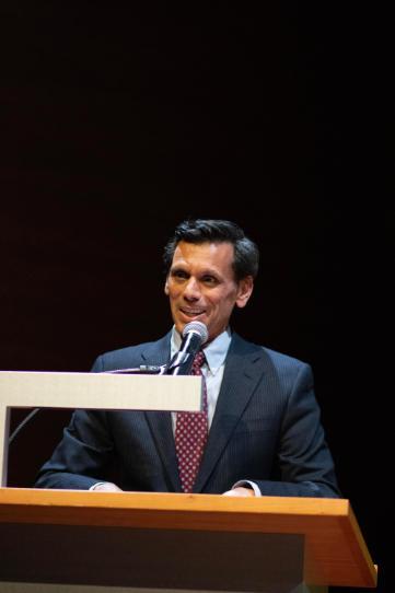 A man at a podium speaking