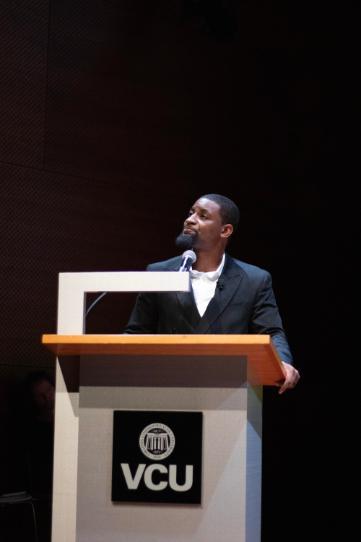 A man at a podium speaking