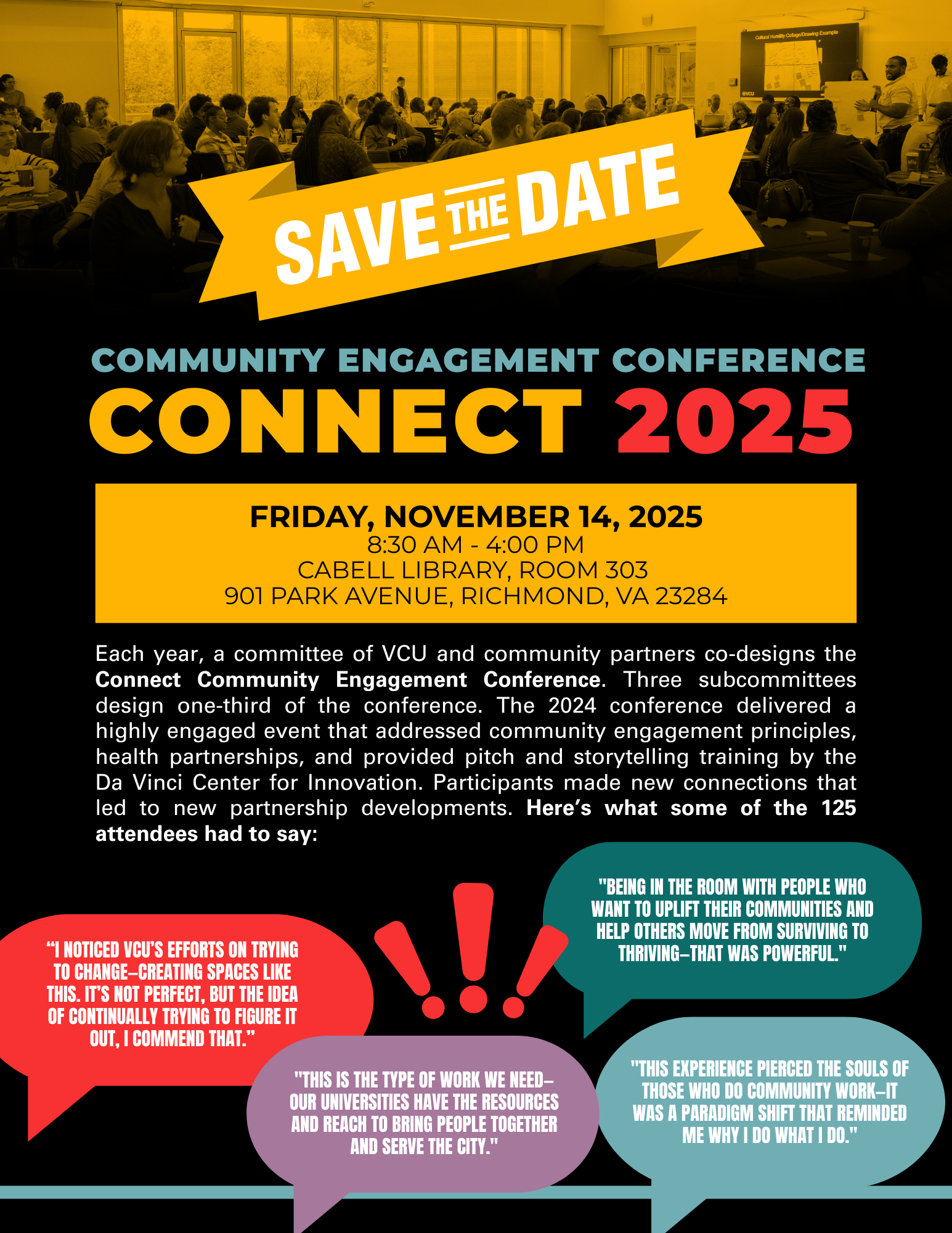 Community Engagement Conference Connect 2025 Friday November 14, 2025