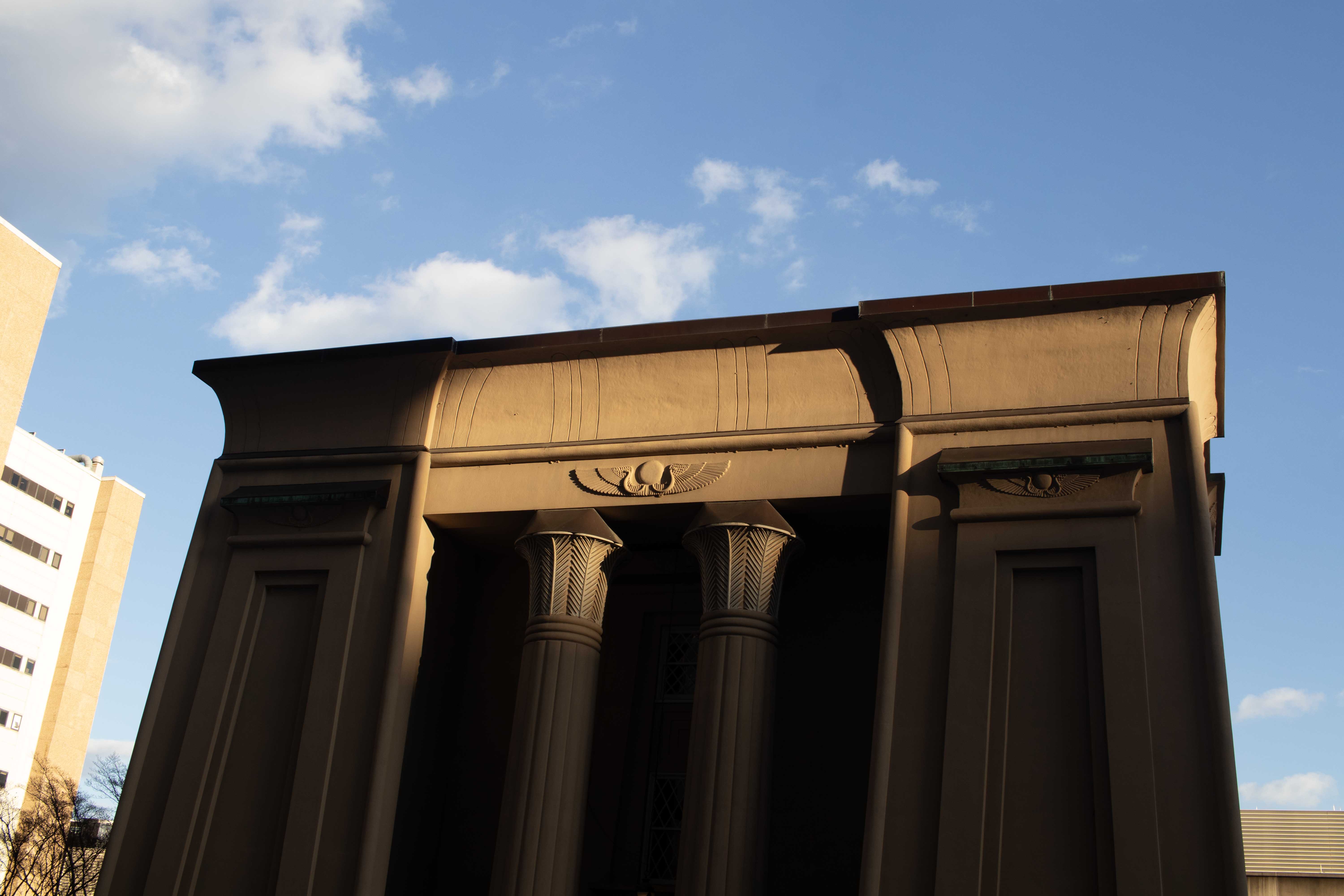 Top of Egyptian Building